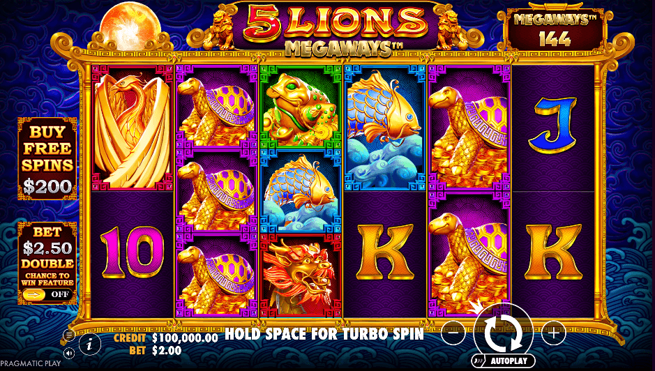 5 Lions Megaways (Pragmatic Play) Image 1
